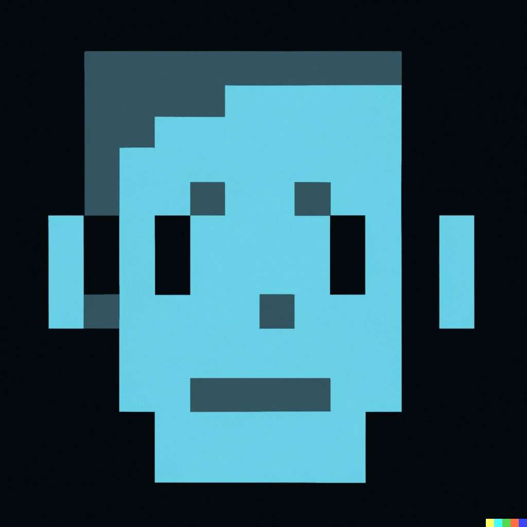 a representation of anxiety, pixel art